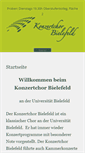Mobile Screenshot of konzertchor-bielefeld.de