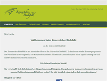 Tablet Screenshot of konzertchor-bielefeld.de